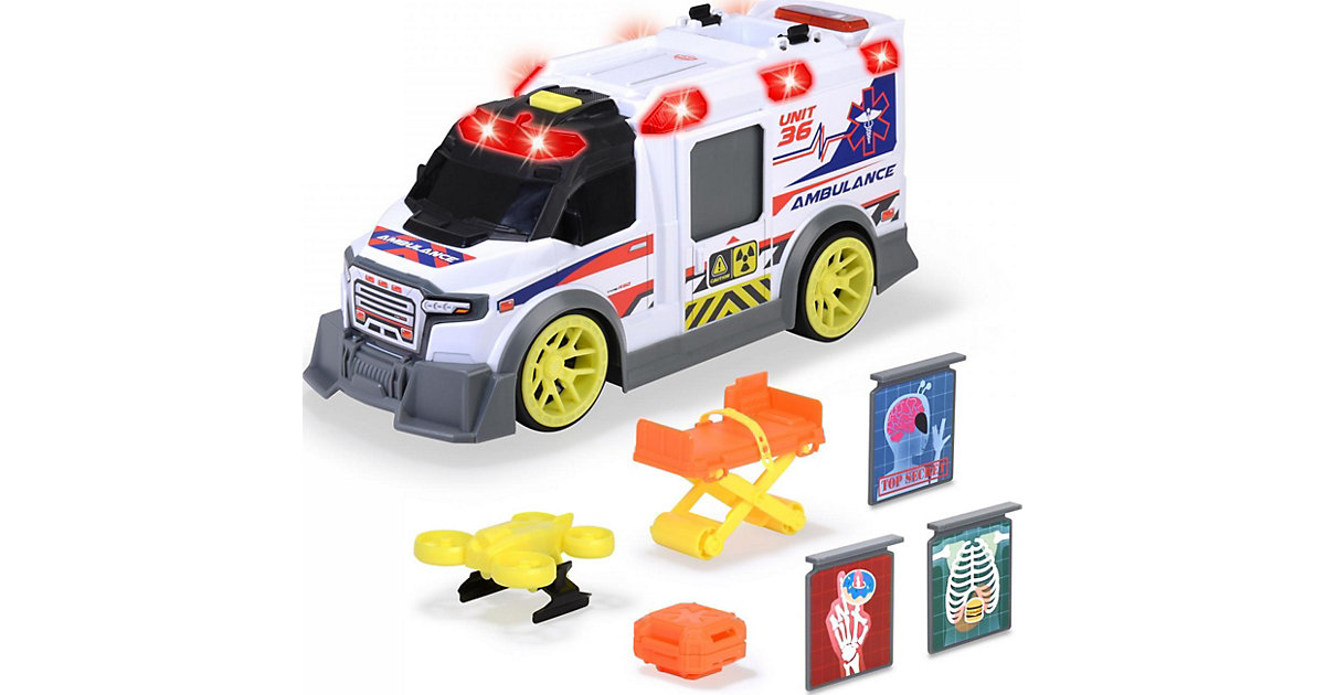 Ambulance Spielzeug-Krankenwagen mit vielen Extras, 35,5 cm Ambulance Spielzeug-Krankenwagen mit vielen Extras, 35,5 cm von Dickie Toys