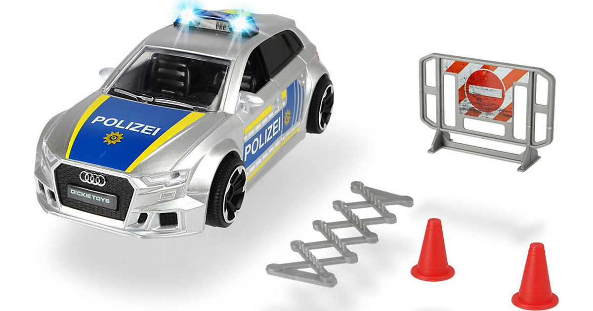 Audi RS3 Police blau/silber von Dickie Toys