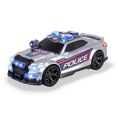 Dickie Toys - Street Force – 33 cm großes Polizeiauto mit Motor, Blaulicht, Sirene, Kofferraum, Polizei-Spielzeugauto für Kinder ab 3 Jahre von Dickie Toys