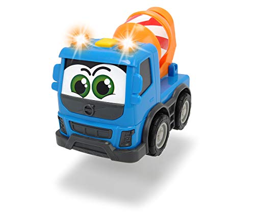 Dickie 203811006 Toys Happy Volvo FMX, Baufahrzeuge für Kleinkinder, Kipper, Zementmixer oder Container Truck, Licht & Sound, inkl. Batterien, Spielauto für Kinder ab 1 Jahr, 3-fach sortiert, 13 cm Dickie 203811006 Toys Happy Volvo FMX, Baufahrzeuge für Kleinkinder, Kipper, Zementmixer oder Container Truck, Licht & Sound, inkl. Batterien, Spielauto für Kinder ab 1 Jahr, 3-fach sortiert, 13 cm von Dickie Toys