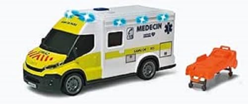 Dickie – Krankenwagen Samu 18 cm – Fahrzeug Maßstab 1:18 – Sound und Lichter – inklusive Trage – ab 3 Jahren – 203713014002 Dickie – Krankenwagen Samu 18 cm – Fahrzeug Maßstab 1:18 – Sound und Lichter – inklusive Trage – ab 3 Jahren – 203713014002 von Dickie Toys
