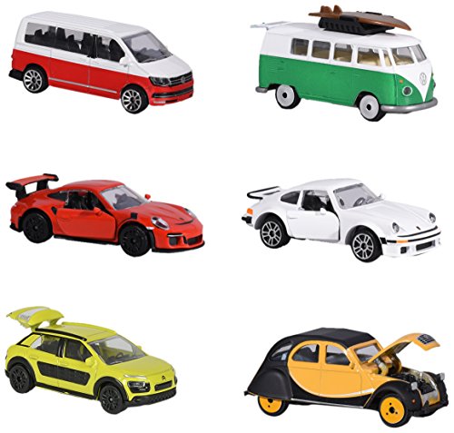Dickie Majorette 212052011 Vintage 2 Pieces Set alt/Neu, Miniaturfahrzeuge, 2er-Set mit Klassischem und Modernem Modell, Die-Cast, 7, 5cm Dickie Majorette 212052011 Vintage 2 Pieces Set alt/Neu, Miniaturfahrzeuge, 2er-Set mit Klassischem und Modernem Modell, Die-Cast, 7, 5cm von Dickie Toys