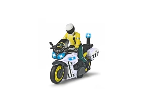 Dickie Toys - Yamaha-Motorrad der Zivilgarde, mit abnehmbarem Gelenk, Reibung, mit Licht und Sound, geeignet für Jungen und Mädchen ab 3 Jahren – 17 cm von Dickie Toys