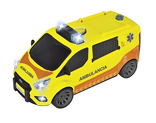 Dickie SEM Krankenwagen 28 cm, Licht und Sound, öffnet die hinteren Türen, ab 3 Jahren (203715013SI4) von Dickie Toys