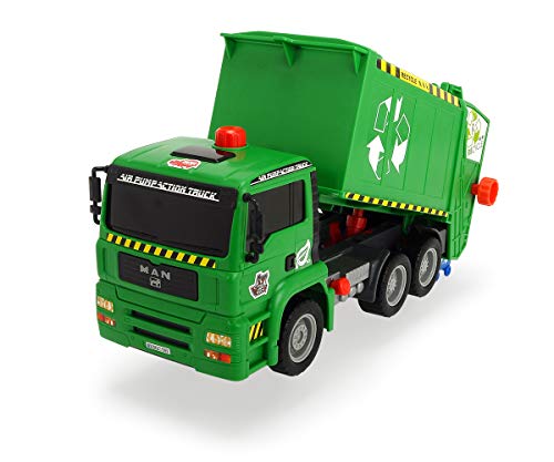 Dickie Toys 186395 Air Pump Garbage Truck, Müllabfuhr mit Luftpumpfunktion, Müllauto, Recycling, pneumatisch beweglicher Container, 31 cm, ab 4 Jahren Dickie Toys 186395 Air Pump Garbage Truck, Müllabfuhr mit Luftpumpfunktion, Müllauto, Recycling, pneumatisch beweglicher Container, 31 cm, ab 4 Jahren von Dickie Toys