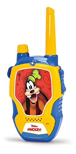 Dickie Toys – Walkie Talkie Disney Mickey Mouse 2 Funkgeräte, speziell für Kinder ab 4 Jahren entwickelt, bis zu 100 m Reichweite, Spielzeug-Funkgeräte von Dickie Toys