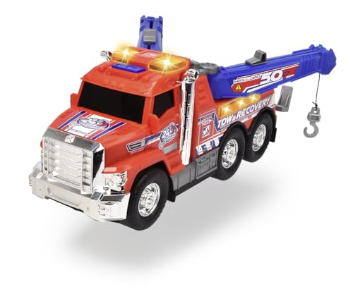 Dickie Toys - Tow Truck – 31,5 cm großer Abschleppwagen, mit Licht & Sound, viele Funktionen, Spielzeugauto für Kinder ab 3 Jahren von Dickie Toys