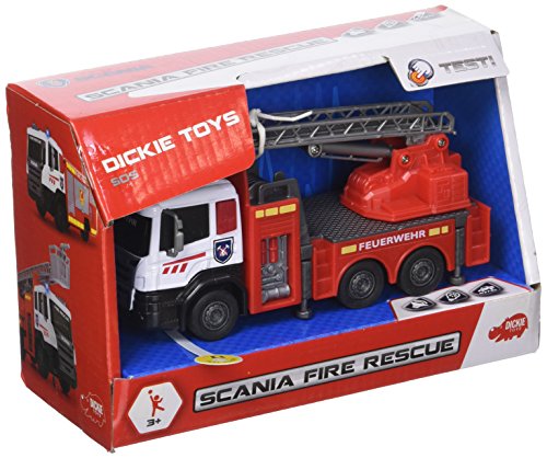 Dickie Toys 203712013 Scania Fire Rescue Feuerwehrauto mit Metallkabine und Freilauf Dickie Toys 203712013 Scania Fire Rescue Feuerwehrauto mit Metallkabine und Freilauf von Dickie Toys