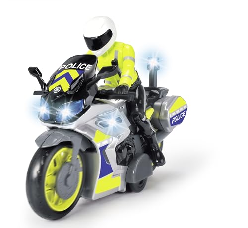 Dickie Toys – Polizei Motorrad – Spielzeug Motorrad mit Polizisten-Figur, für Kinder ab 3 Jahren, mit Blaulicht und Sirene, Freilauf, 17 cm lang Dickie Toys – Polizei Motorrad – Spielzeug Motorrad mit Polizisten-Figur, für Kinder ab 3 Jahren, mit Blaulicht und Sirene, Freilauf, 17 cm lang von Dickie Toys