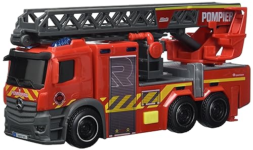 Dickie 203714011002 Feuerwehrauto – Sound- und Lichtfunktionen – ausziehbare Leiter – 23 cm – ab 3 Jahren von Dickie Toys