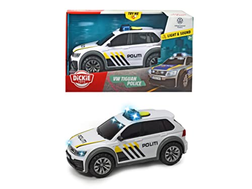 Dickie Toys 203714013007 - Norwegisch VW Tiguan R-Line Polizeiauto mit Freilauf, Licht und Ton - 25 cm, Ab 3 Jahren, Batterien enthalten von Dickie Toys