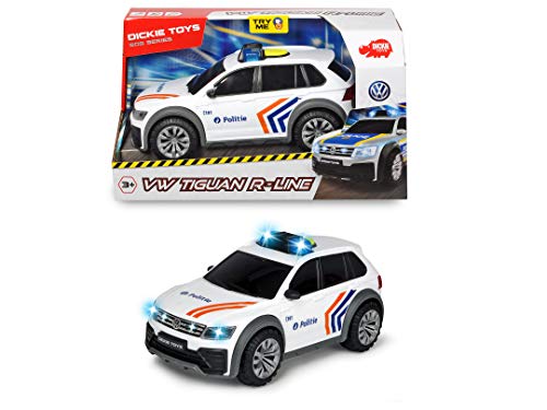 Dickie Toys 203714013014 - Belgischer Poltionswagen VW Tiguan R-Line, 25 cm, 1-18, Licht und Sound, ab 3 Jahren, inklusive Batterien von Dickie Toys