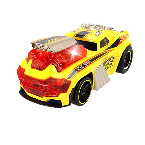 Dickie Toys 203765001 Skullracer, motorisiertes Spielzeugrennauto, mit Wheelifunktion, Licht und Sound, 24 cm von Dickie Toys