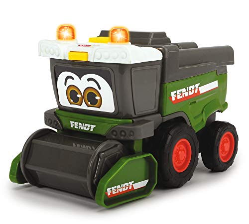 Dickie Toys 203812005 Happy Fendt Team, Spielauto für Kinder, 3 verschiedene Modelle: Traktor, Raupenfahrzeug oder Mähdrescher, Lieferung: 1 Stück, Bauernhof, Licht & Sound, für Kinder ab 1 Jahr, 16 cm Dickie Toys 203812005 Happy Fendt Team, Spielauto für Kinder, 3 verschiedene Modelle: Traktor, Raupenfahrzeug oder Mähdrescher, Lieferung: 1 Stück, Bauernhof, Licht & Sound, für Kinder ab 1 Jahr, 16 cm von Dickie Toys
