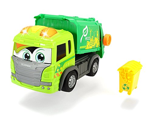 Dickie Toys 203816001 - Happy Scania Garbage Truck, Fahrzeug von Dickie Toys