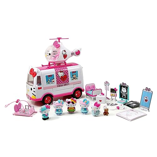 Dickie Toys 7/253246001 Hello Kitty Rettungsset mit Helikopter und Mobile Notaufnahme, inkl. 6 Hello Kitty Figuren, mehr als 15 Zubehörteile, Ambulanzset, Spielset, ab 3 Jahren Dickie Toys 7/253246001 Hello Kitty Rettungsset mit Helikopter und Mobile Notaufnahme, inkl. 6 Hello Kitty Figuren, mehr als 15 Zubehörteile, Ambulanzset, Spielset, ab 3 Jahren von Dickie Toys