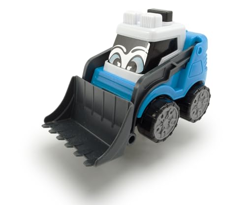 Dickie Toys ABC - Baustellenfahrzeuge - Schiebeauto für Babys und Kleinkinder ab 1 Jahr, mit Freilauf und beweglichen Teilen, Spielzeug zur Förderung der Motorik von Dickie Toys