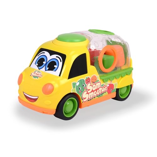 Dickie Toys ABC - Spielzeugauto Sam Smoothie (30cm) - großes Spiel-Auto mit Steckspiel und Rassel-Formen zum Sortieren - Baby Spielzeug ab 1 Jahr (12 Monate) von Dickie Toys