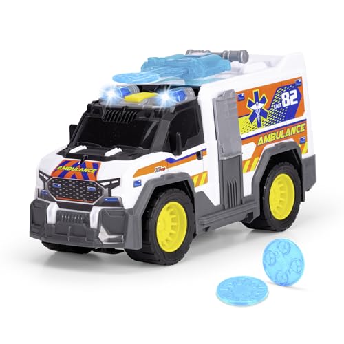 Dickie Toys - Medical Responder (30 cm) - großer Krankenwagen ab 3 Jahre mit Schussfunktion & Zubehör, Spielzeug-Rettungswagen für Kinder mit Licht & Sound, inkl. Batterien Dickie Toys - Medical Responder (30 cm) - großer Krankenwagen ab 3 Jahre mit Schussfunktion & Zubehör, Spielzeug-Rettungswagen für Kinder mit Licht & Sound, inkl. Batterien von Dickie Toys