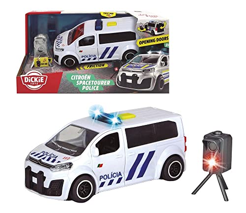 Dickie Toys 203713015SI1 Citroën Polizei Portugal PSP Vans, 15 cm, inkl. Radar, Licht und Sound von Simba