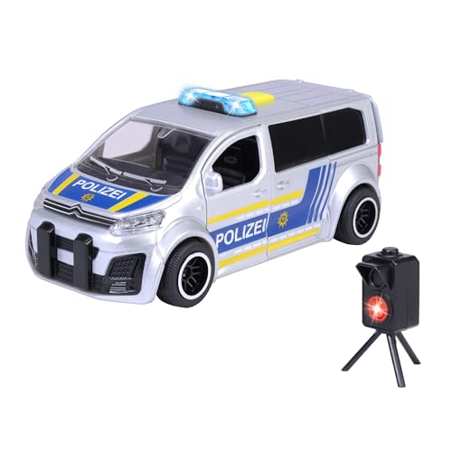 Dickie Toys - Citroën SpaceTourer – 15 cm großes Polizeiauto, inkl. Blitzer, Licht und Sound, Polizeibus für Kinder ab 3 Jahre von Dickie Toys