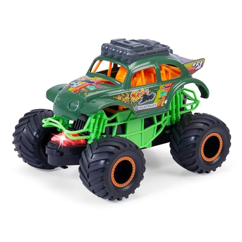Dickie Toys - Dune Bug Monstertruck ab 3 Jahre (18 cm) - VW Käfer als Monster-Truck mit coolem Licht & Sound, Spielzeug-Auto für Kinder mit Friktion und Gummireifen, inkl. Batterien von Dickie Toys