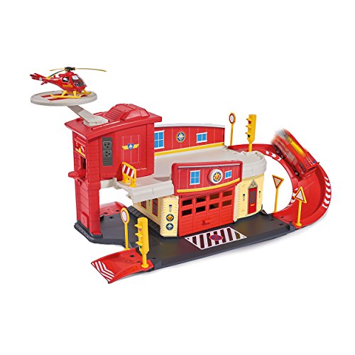 Dickie Toys Feuerwehrmann Sam Fire Rescue Centre, Rettungsstation, Spielzeughaus mit Helikopter, 48x26x23 cm, 203099623 Dickie Toys Feuerwehrmann Sam Fire Rescue Centre, Rettungsstation, Spielzeughaus mit Helikopter, 48x26x23 cm, 203099623 von Dickie Toys