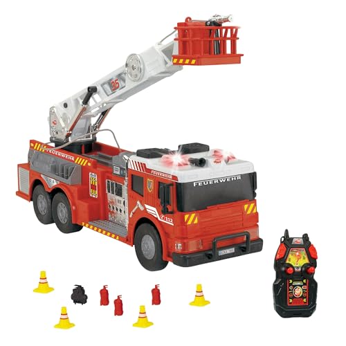 Dickie Toys - Feuerwehrwagen Radiocontrol 62 cm, Licht und Sound, 2 Kanäle (Dickie 203719022038) von Dickie Toys