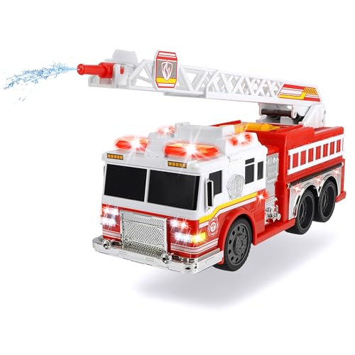 Dickie Toys Fire Commander, Feuerwehrauto, Feuerwehr, Feuerwehrtruck, mit Wasserspritzfunktion, Leiter, Licht & Sound, inkl. Batterien, 36 cm, ab 3 Jahren Dickie Toys Fire Commander, Feuerwehrauto, Feuerwehr, Feuerwehrtruck, mit Wasserspritzfunktion, Leiter, Licht & Sound, inkl. Batterien, 36 cm, ab 3 Jahren von Dickie Toys