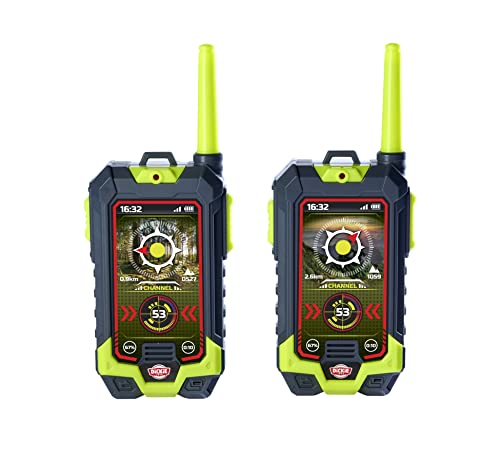 Dickie Toys – Kinder Walkie Talkies – 2 Funkgeräte, speziell für Kinder ab 4 Jahren entwickelt, bis zu 400 m Reichweite, Spielzeug-Funkgeräte von Dickie Toys