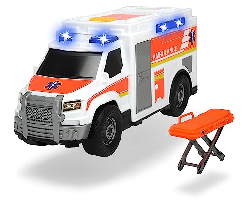 Dickie Toys 203306002 Medical Responder, Rettungswagen, Spielzeugauto inkl. Trage, Heckklappe zum Öffnen, Licht & Sound, inkl. Batterien, 30 cm groß, ab 3 Jahren von Dickie Toys