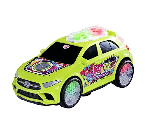 Dickie Toys - Mercedes-Benz A-Klasse Beat Spinner (23,5 cm) - tanzendes Streets N BEATZ Spielzeugauto, motorisiert, Hip-Hop-Beats, Musik & Farbwechsel, batteriebetrieben, Auto für Kinder ab 3 Jahre von Dickie Toys