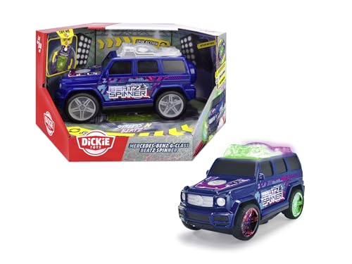 Dickie Toys - Mercedes-Benz G-Klasse Beat Spinner (23 cm) - tanzendes Streets N BEATZ Spielzeugauto, motorisiert, EDM-Sound & Farbwechsel, batteriebetrieben, Auto für Kinder ab 3 Jahre von Dickie Toys