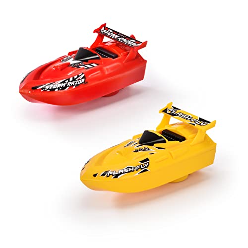 Dickie Toys – Ocean Rider (15 cm) – Spielzeugboot zum Aufziehen, mit Lenkung, Badewannenspielzeug, zufällige Farbe, für Kinder ab 3 Jahren von Dickie Toys