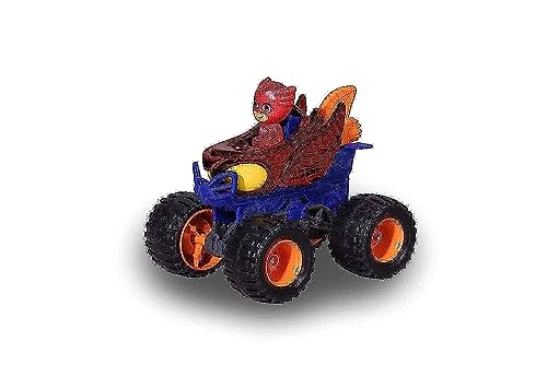 Dickie Toys PJ Masks Single Pack Eulette Mega Wheelz, inkl. Eulette-Figur, große Reifen, 1:64, 9 cm von Dickie Toys