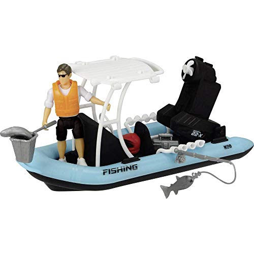 Dickie Toys Playlife-Schlauchboot Set, Boot mit Schwimmfunktion, Angelzubehör, Anglerboot, inkl. Actionfigur, 20 cm, ab 3 Jahren Dickie Toys Playlife-Schlauchboot Set, Boot mit Schwimmfunktion, Angelzubehör, Anglerboot, inkl. Actionfigur, 20 cm, ab 3 Jahren von Dickie Toys