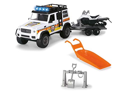 Dickie Toys Playlife-Winter Bergrettungsdienst Set, Mercedes Benz AMG Geländewagen, Yamaha Schneemobil, beweglicher Figur, Rettungsschlitten, Zubehör, Licht & Sound, 38 cm, ab 3 Jahren Dickie Toys Playlife-Winter Bergrettungsdienst Set, Mercedes Benz AMG Geländewagen, Yamaha Schneemobil, beweglicher Figur, Rettungsschlitten, Zubehör, Licht & Sound, 38 cm, ab 3 Jahren von Dickie Toys