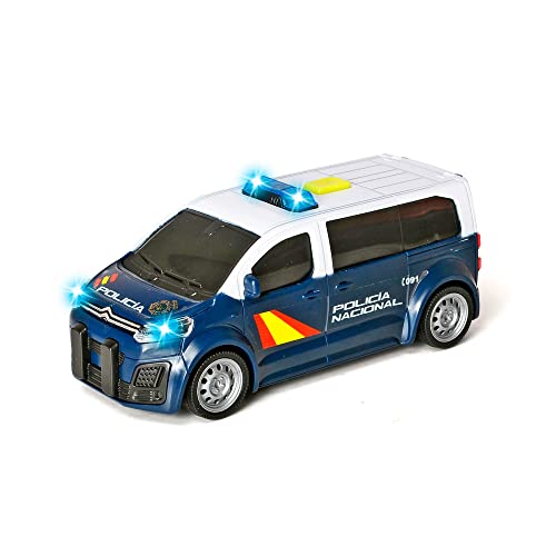 Dickie Toys Police Nationale Polizei Van Citroen Space Tourer auf Reibung, Licht und Ton, Türen öffnen (203712027SI2), bunt, FURGON 15 cm von Dickie Toys