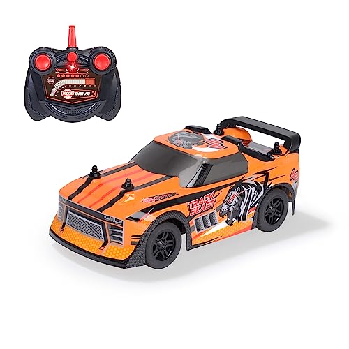 Dickie Toys - RC Auto Track Beast (orange-schwarz) - ferngesteuertes Auto für Kinder ab 6 Jahre mit Fernbedienung (2-Kanal FS, 2,4GHz) und Batterien, 15 cm, bis 6 km/h von Dickie Toys