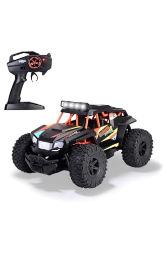 Dickie Toys – RC Badland Explorer 32 cm großer Ferngesteuerter Monstertruck, 100% RTR, mit 2-Kanal-Funkfernsteuerung, bis zu 15 km/h schnell, geeignet für Kinder ab 6 Jahren, 201107005 von Dickie Toys