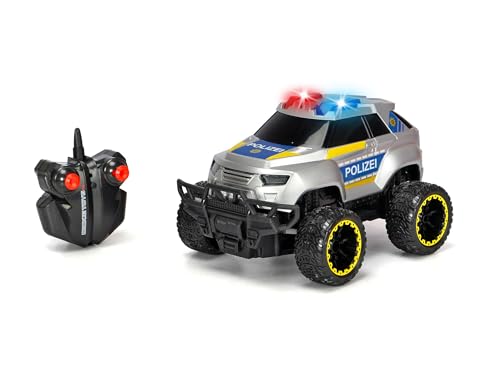 Dickie Toys – RC Polizei Offroader, RC Auto (20 cm) mit 2-Kanal FS Fernsteuerung (2,4 GHz) - ferngesteuertes Auto für Kinder ab 6 Jahre, bis 8 km/h von Dickie Toys