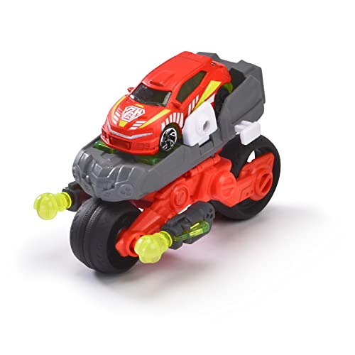 Dickie Toys Rescue Hybrids Transformator-Fahrzeug Drohnen-Bike - 12 cm, 2-in-1 Fahrzeug (Motorrad & Luftfahrzeug) für Kinder ab 3 Jahren, Kinder-Spielzeug mit vielen Features, Mehrfarbig von Dickie Toys