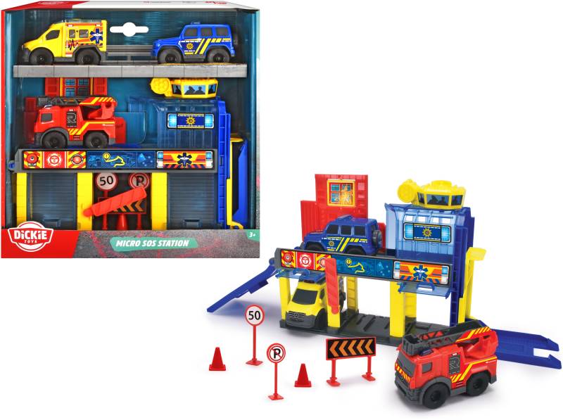 Dickie Toys Rettungswache inkl. 3 Fahrzeuge von Dickie Toys