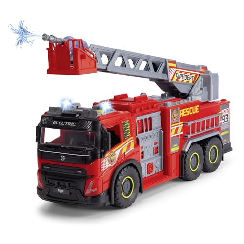 Dickie Toys - Volvo FMX Giant Fire Truck (57 cm) - extra-großes Feuerwehrauto mit Wasserspritze und Leiter, Feuerwehr-Truck für Kinder ab 3 Jahre mit Licht und Sound, inklusiv Batterien Dickie Toys - Volvo FMX Giant Fire Truck (57 cm) - extra-großes Feuerwehrauto mit Wasserspritze und Leiter, Feuerwehr-Truck für Kinder ab 3 Jahre mit Licht und Sound, inklusiv Batterien von Dickie Toys