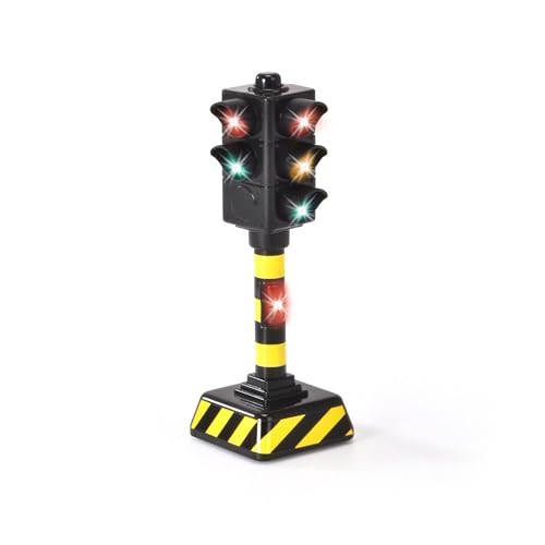 Dickie Toys - Spielzeug-Ampel - batteriebetriebene Verkehrsampel für Kinder mit automatischem Lichtwechsel, Spielampel, 203341034, Schwarz Dickie Toys - Spielzeug-Ampel - batteriebetriebene Verkehrsampel für Kinder mit automatischem Lichtwechsel, Spielampel, 203341034, Schwarz von Dickie Toys