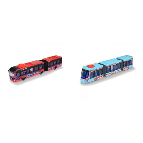 Dickie Toys - Spielzeug-Bus Volvo rot – lenkbarer City Bus 40 cm zum Spielen für Kinder ab 3 Jahren & - Spielzeug-Fahrzeug Siemens City Tram 41 Dickie Toys - Spielzeug-Bus Volvo rot – lenkbarer City Bus 40 cm zum Spielen für Kinder ab 3 Jahren & - Spielzeug-Fahrzeug Siemens City Tram 41 von Dickie Toys