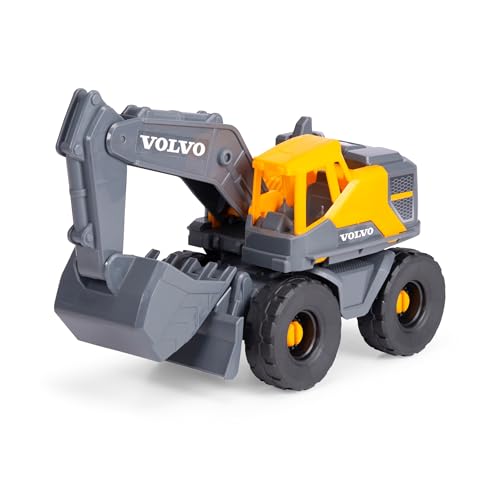 Dickie Toys - Volvo Bagger Tough Excavator (26 cm) - Spielzeug-Schaufelbagger für Kinder ab 3 Jahre mit Freilauf, beweglichem Arm und Schaufel, als Sandspielzeug geeignet von Dickie Toys