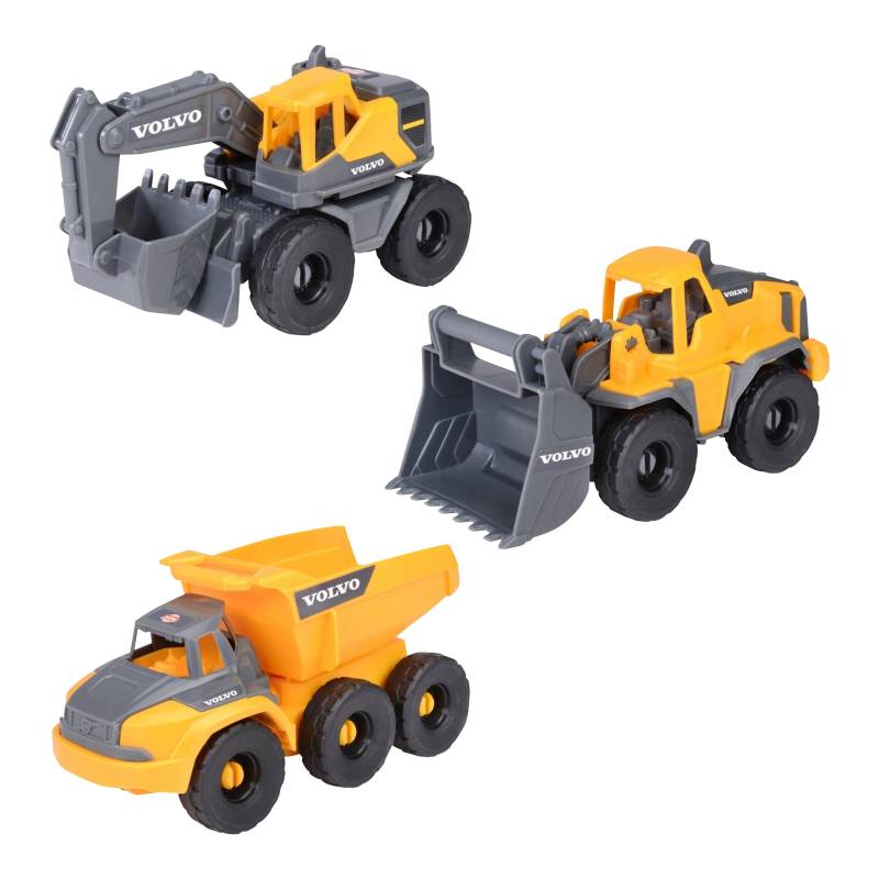 Dickie Toys Volvo Baustellenfahrzeuge Construction Set von Dickie Toys