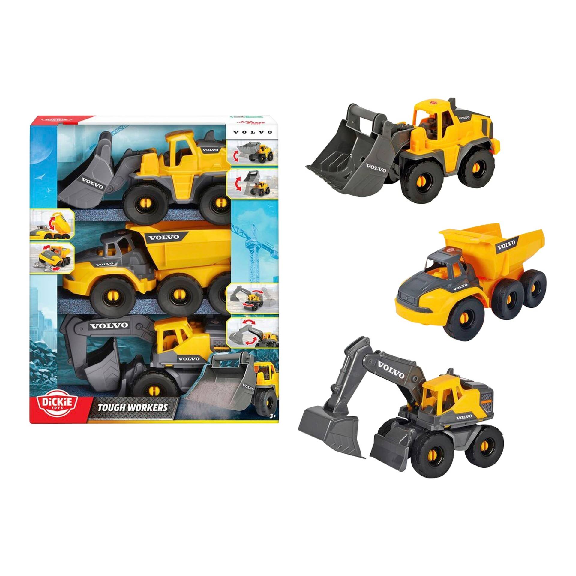 Dickie Toys Volvo Baustellenfahrzeuge Tough Work Force Dickie Toys Volvo Baustellenfahrzeuge Tough Work Force von Dickie Toys