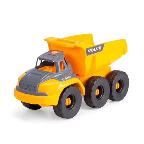 Dickie Toys - Volvo Kipplaster Tough Hauler (26 cm) - Spielzeug-Muldenkipper für Kinder ab 3 Jahre mit Freilauf und beweglicher Ladefläche, als Sandspielzeug geeignet von Dickie Toys